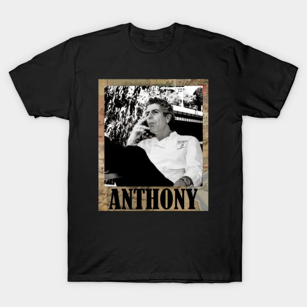 Anthony Bourdain // Vintage Frame T-Shirt by Vincentstore.id